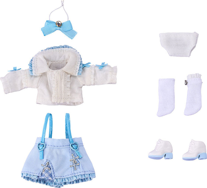 Nendoroid Doll Outfit Set Suspender Skirt Set (White & Blue)