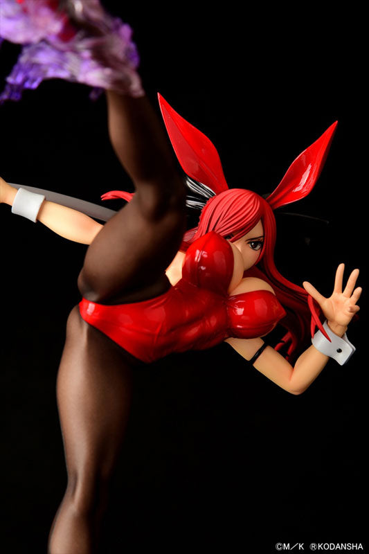 FAIRY TAIL Erza Scarlet High Kick ver. Conejito carmesí 1/6