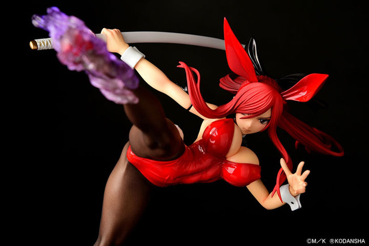 FAIRY TAIL Erza Scarlet High Kick ver. Conejito carmesí 1/6