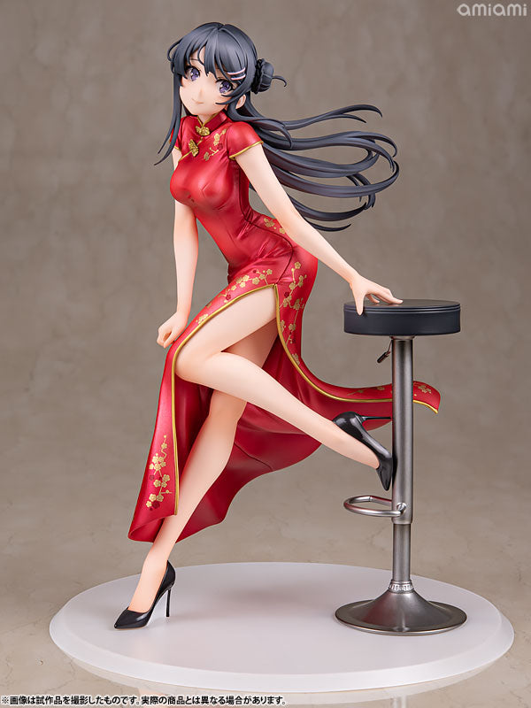 Rascal no sueña con la conejita Senpai Mai Sakurajima versión en vestido chino. 1/7