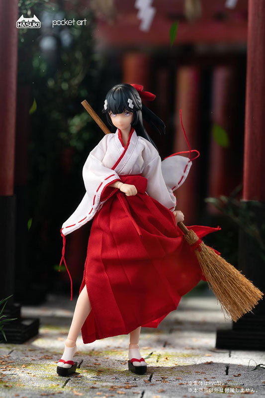 pocket art Series PA005 Exorcism Shrine Maiden Tsubaki 1/12 Complete Model Action Figure