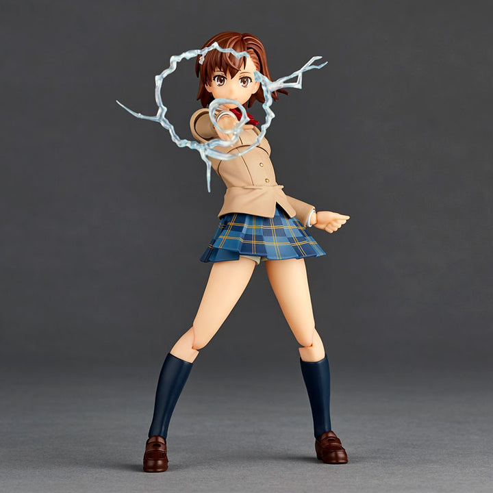 Revoltech Amazing Yamaguchi Toaru Kagaku no Railgun Mikoto Misaka Winter Uniform Ver. 