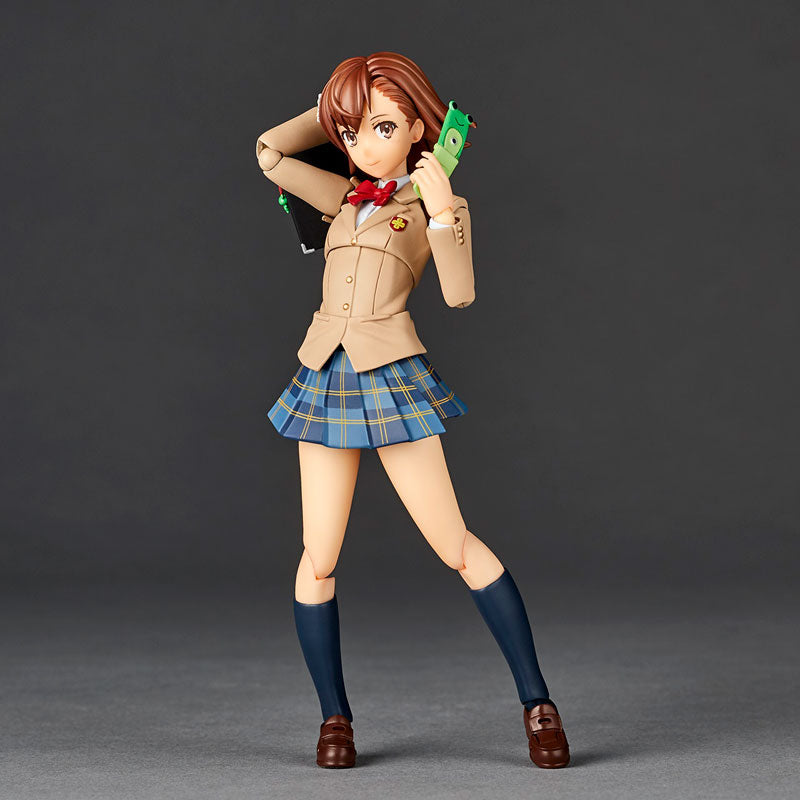 Revoltech Amazing Yamaguchi Toaru Kagaku no Railgun Mikoto Misaka Winter Uniform Ver. 
