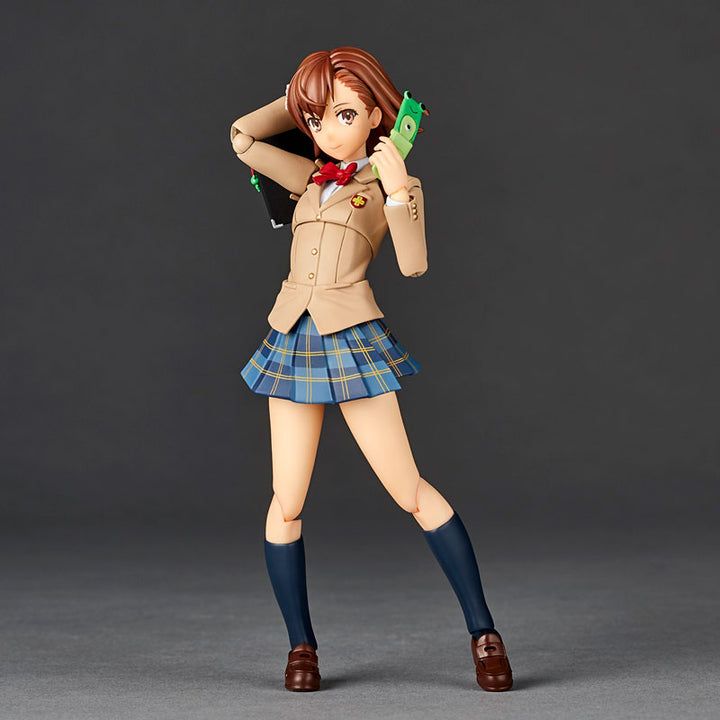 Revoltech Amazing Yamaguchi Toaru Kagaku no Railgun Mikoto Misaka Winter Uniform Ver. 