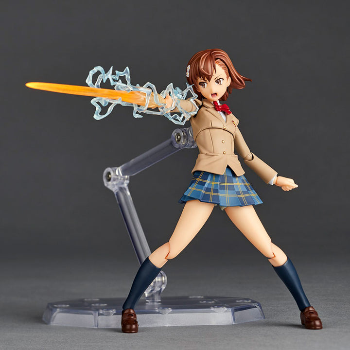 Revoltech Amazing Yamaguchi Toaru Kagaku no Railgun Mikoto Misaka Winter Uniform Ver. 