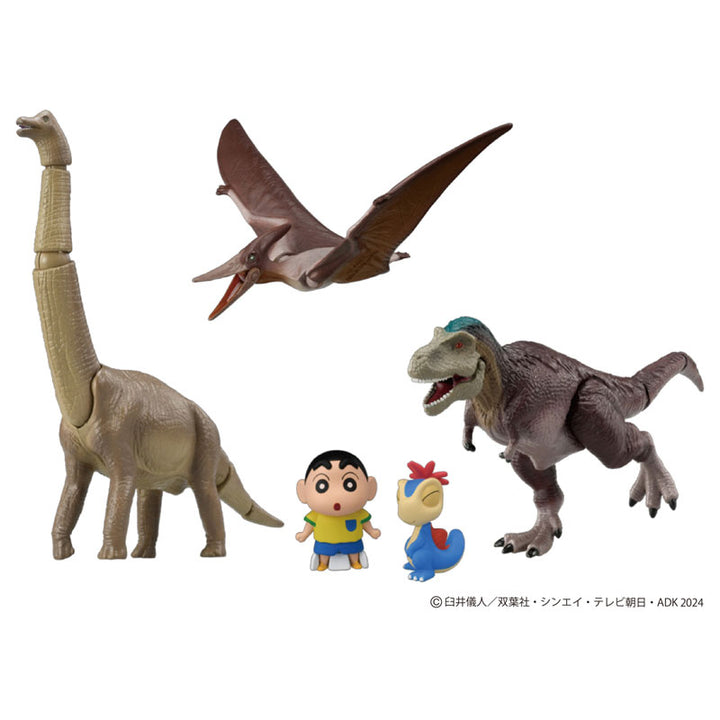 Ania "Movie Crayon Shin-chan: Nuestro diario de dinosaurio" ¡Excelente! Set de batalla de dinosaurios 