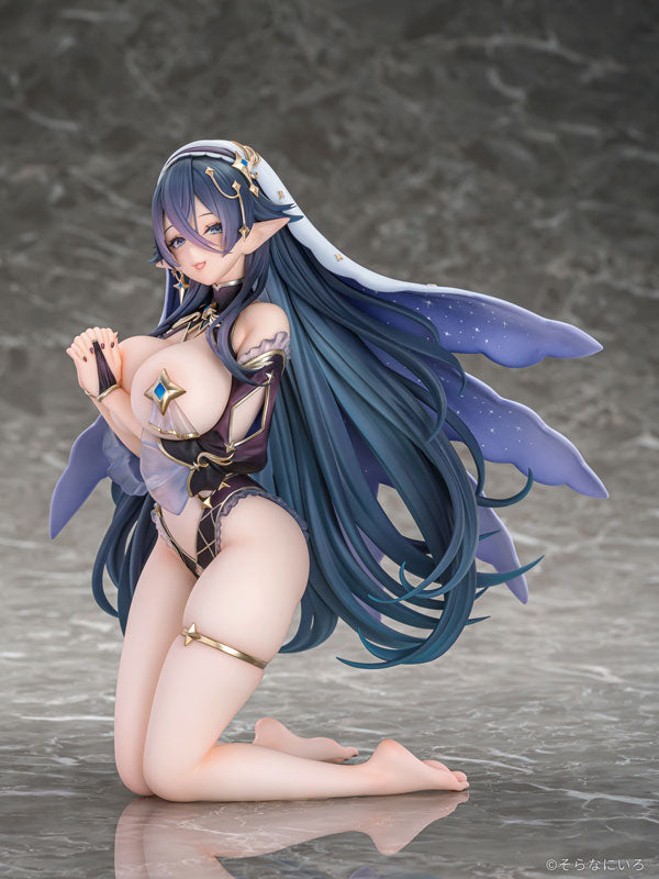 Ilustración de Astrastar el Santo Rezando a las Estrellas de Sora Nani Iro 1/6 Versión Regular. 