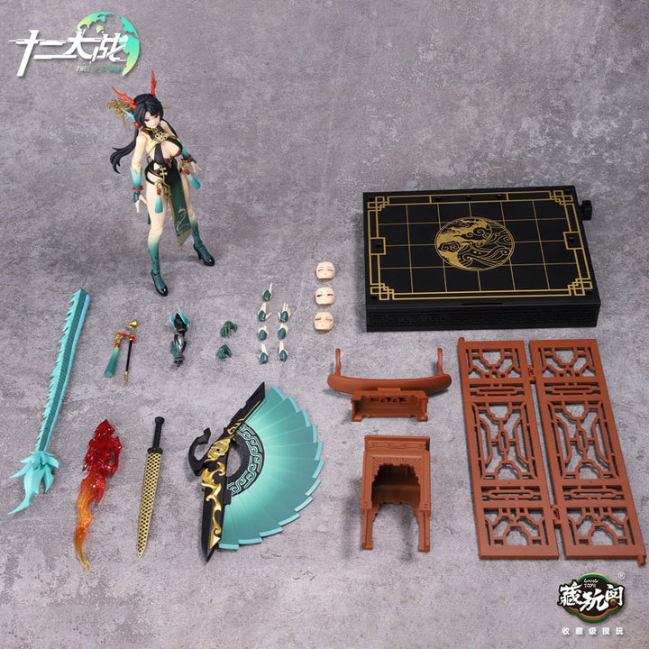 Figura articulada a escala 1/12 de Xiao Qing Long LOONG de la serie Twelve's War 