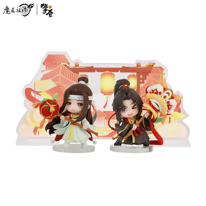 Anime "Mo Dao Zu Shi" Wei Wuxian & Lan Wangji Set Wu Yue Sheng Ping Ver. Chibi Figure 2pc. Set