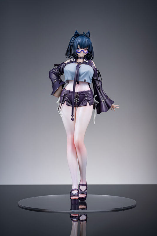 Heichazi is having trouble choosing stockings in a fitting room illustrated by dK.senie 1/6