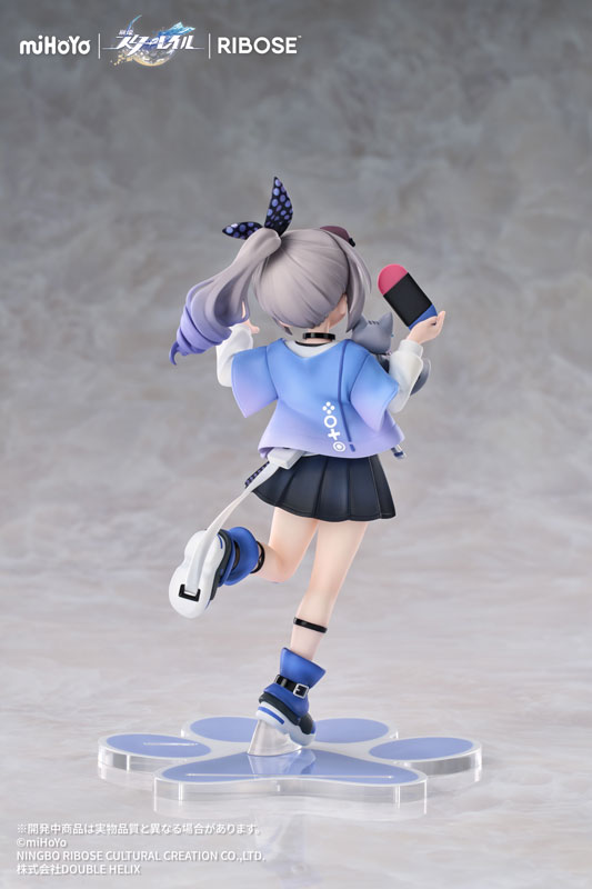 RISE UP+ Honkai: Star Rail Chibi Cat Series Figure Silver Wolf Ver. 