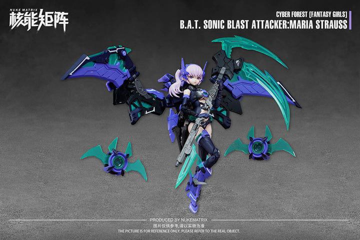 CYBER FOREST [FANTASY GIRLS] B.A.T. SONIC BLAST ATTACKER:MARIA STRAUSS 1/12 Plastic Model