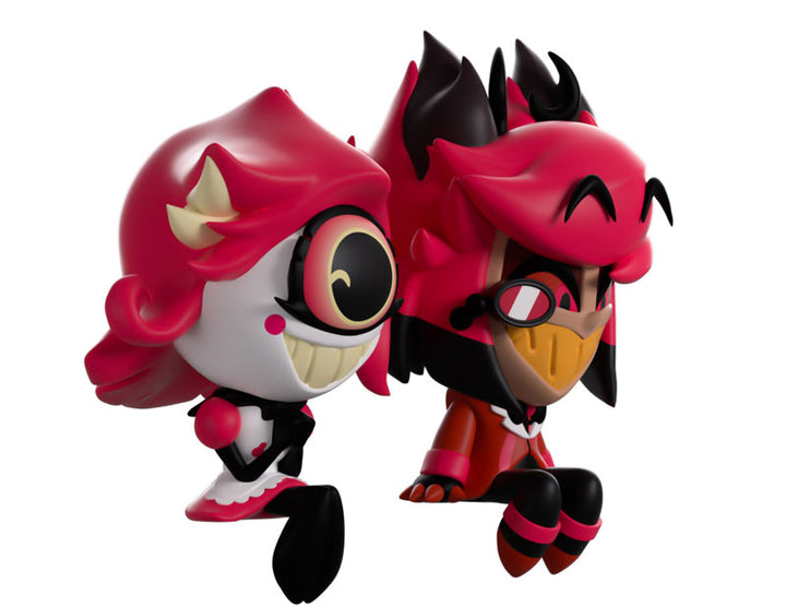Figura de monitor de hotel Hazbin de Youtooz, 2 piezas. Conjunto (Alastor y Niffty) 