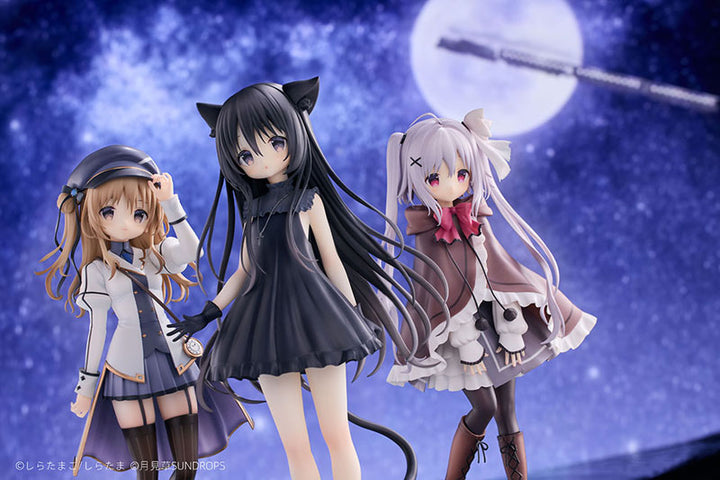 "Hoshizora Tetsudou to Shiro no Tabi" Black Neri Karuha Set completo 1/7 