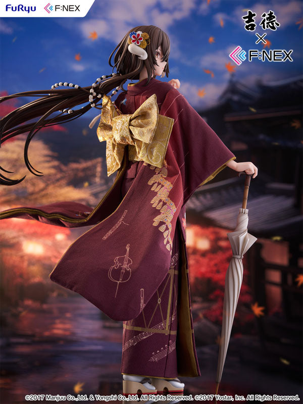 Yoshitoku x F:NEX Mikasa blue flower komachi ver -Japanese Doll- Figure