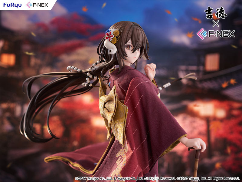 Yoshitoku x F:NEX Mikasa blue flower komachi ver -Japanese Doll- Figure
