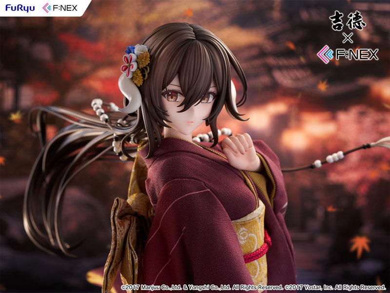 Yoshitoku x F:NEX Mikasa blue flower komachi ver -Japanese Doll- Figure