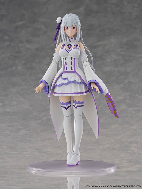 KADOKAWA PLASTIC MODEL SERIES Re:ZERO -Starting Life in Another World- Emilia DX Ver. with Emilia Color Ver. Cutting Mat