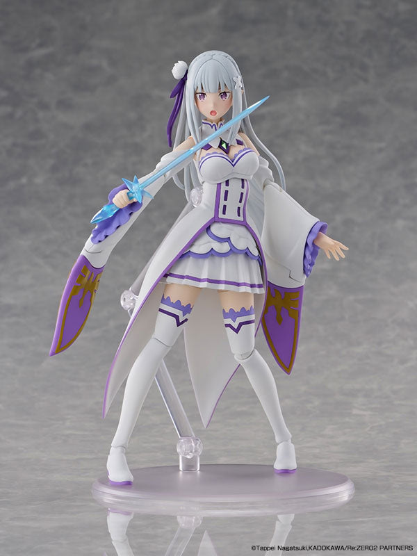 KADOKAWA PLASTIC MODEL SERIES Re:ZERO -Starting Life in Another World- Emilia DX Ver. with Emilia Color Ver. Cutting Mat