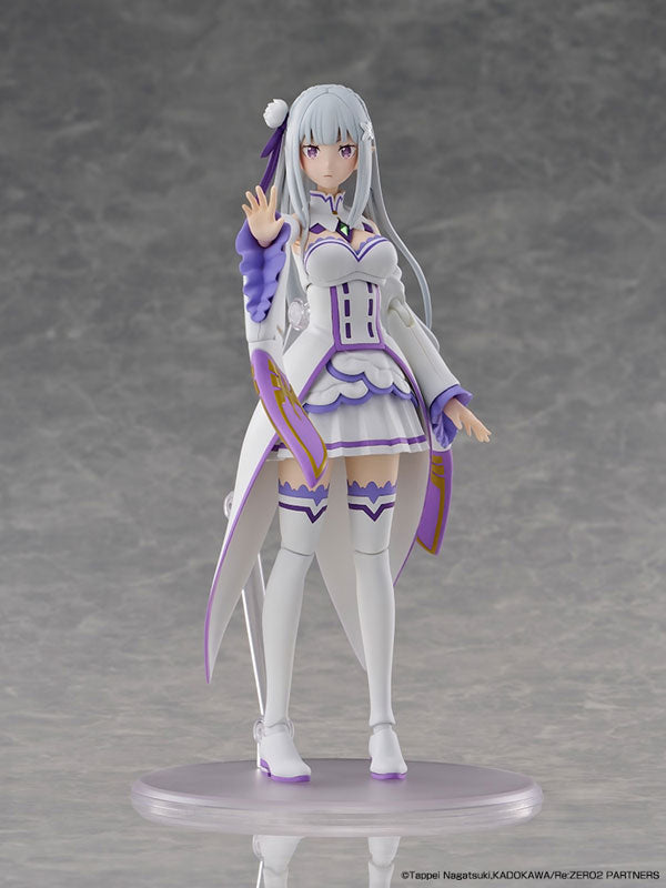 KADOKAWA PLASTIC MODEL SERIES Re:ZERO -Starting Life in Another World- Emilia DX Ver. with Emilia Color Ver. Cutting Mat
