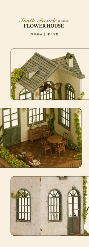 Flower House in Southern France Doll House