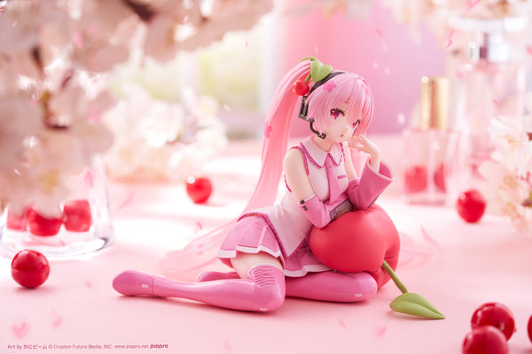 Personaje Serie Vocal 01 Hatsune Miku Sakura Miku Figura Linda de Escritorio Cherry Cushion Ver. 