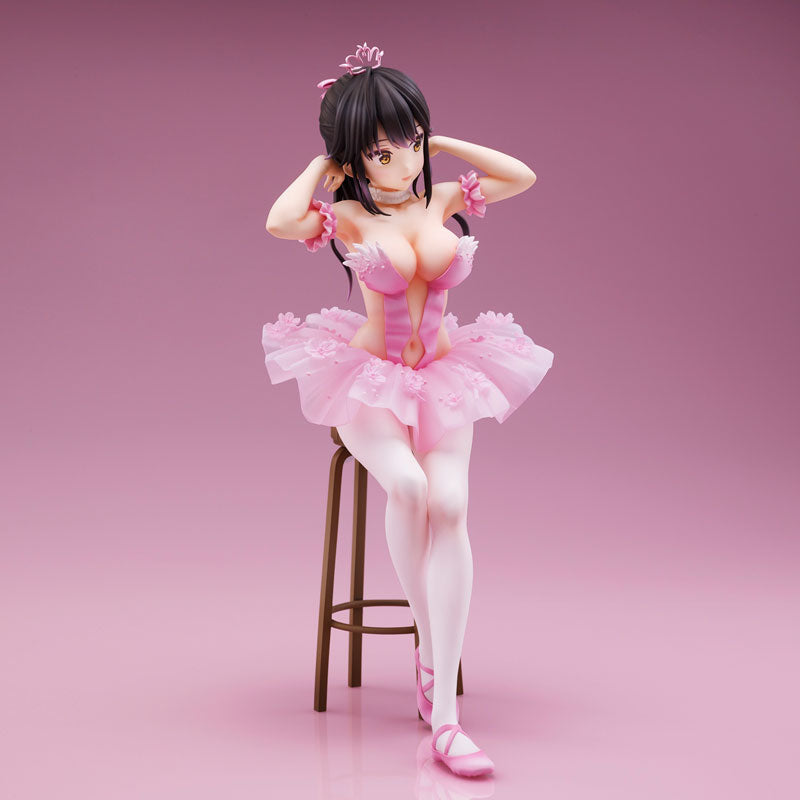 Anmi Illustration "Flamingo Ballet Group" Ponytail Girl