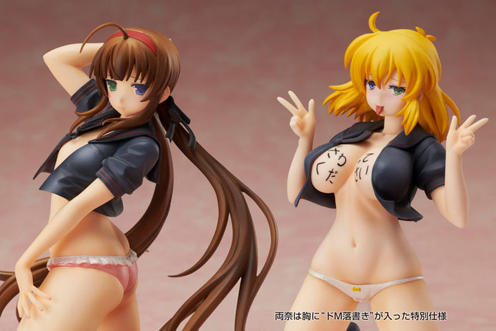 Senran Kagura NEW WAVE G Burst Edición de reproducción Ryobi x Ryona Uniforme de marinero de cuerpo desnudo Ver. Conjunto de figuras 1/10 