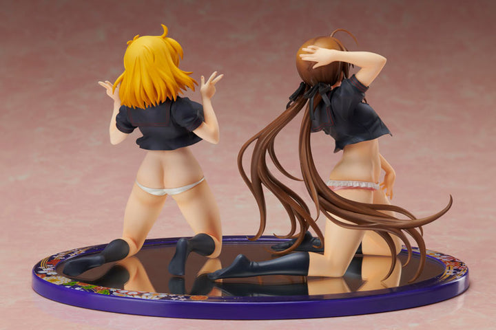 Senran Kagura NEW WAVE G Burst Edición de reproducción Ryobi x Ryona Uniforme de marinero de cuerpo desnudo Ver. Conjunto de figuras 1/10 