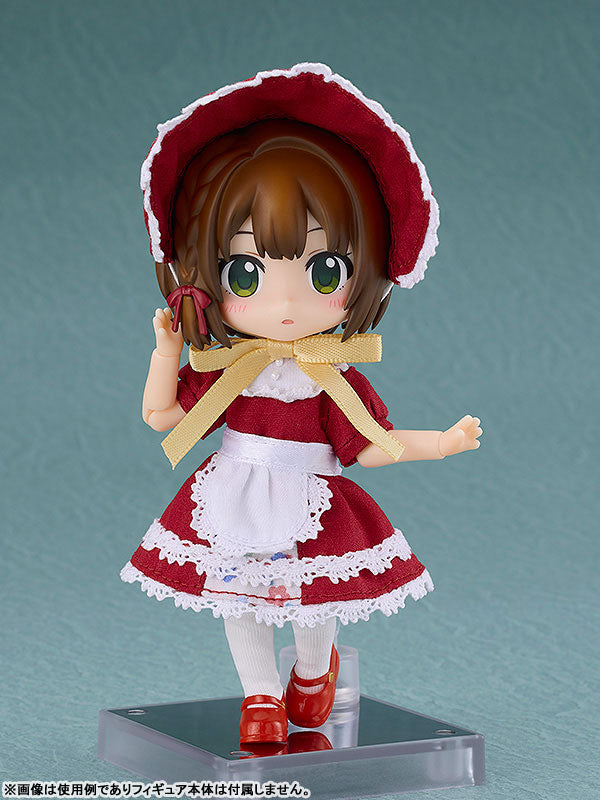 Nendoroid Doll Outfit Set Retro One-piece Dress (Red)