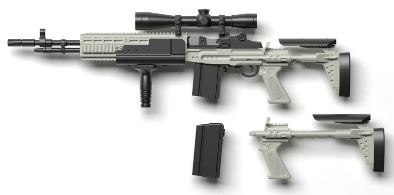 LittleArmory [LA051]Mk14Mod0 EBR Type 1/12 Plastic Model