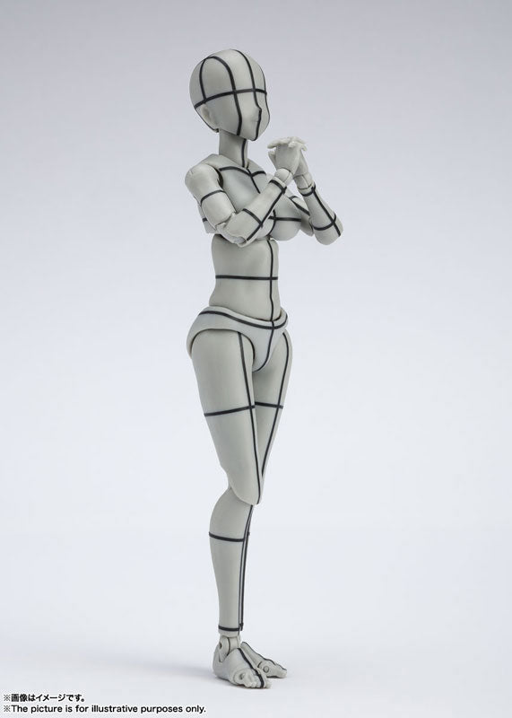 S.H.Figuarts Body-chan -Kentaro Yabuki- Edition Wire Frame (Gray Color Ver.) (Rerelease Edition)