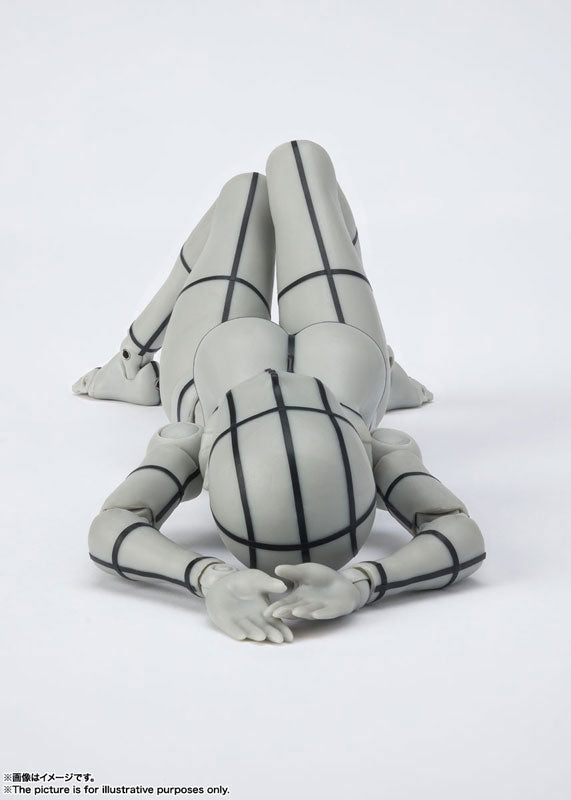 S.H.Figuarts Body-chan -Kentaro Yabuki- Edition Wire Frame (Gray Color Ver.) (Rerelease Edition)